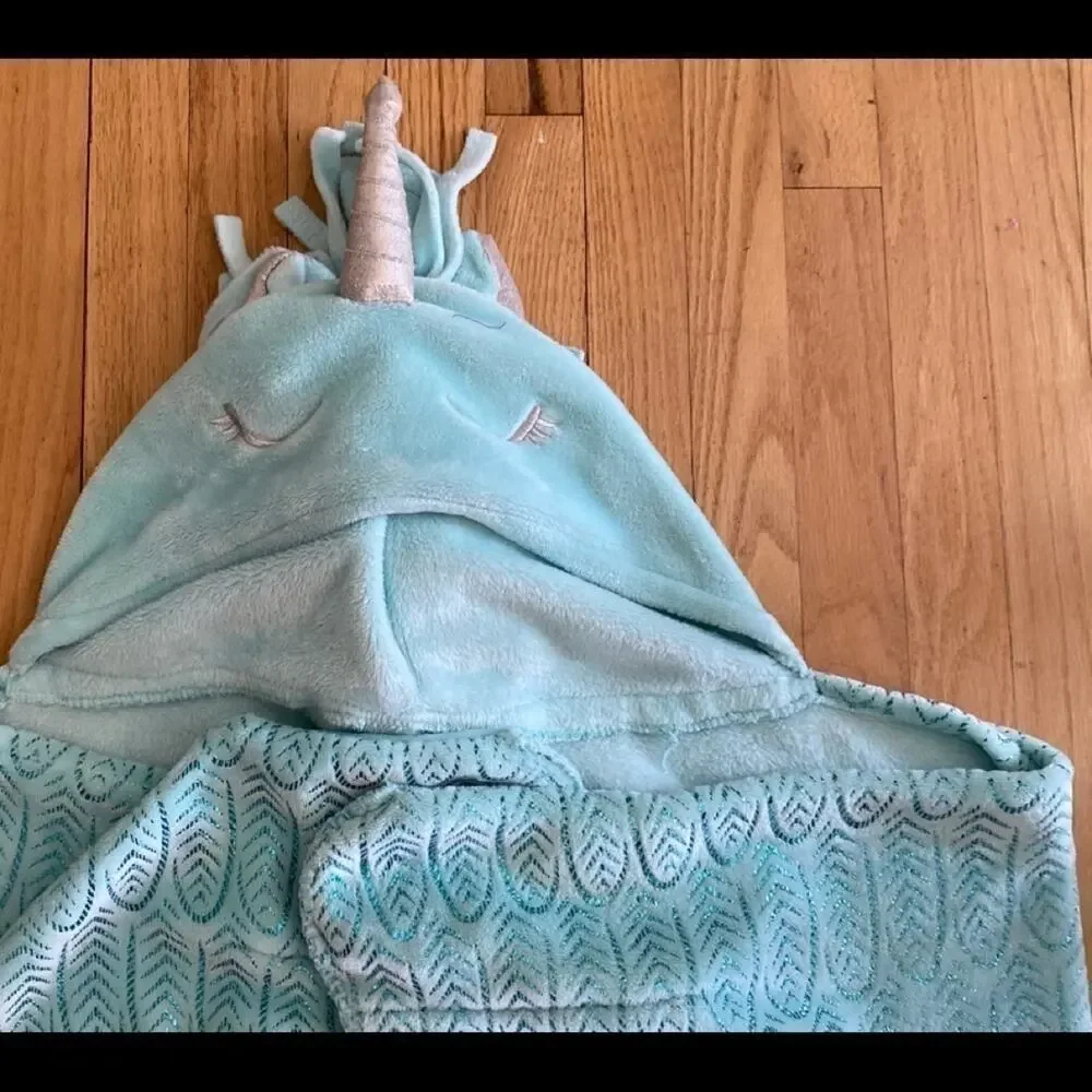 JUSTICE GIRLS UNIORN BLANKET WRAP